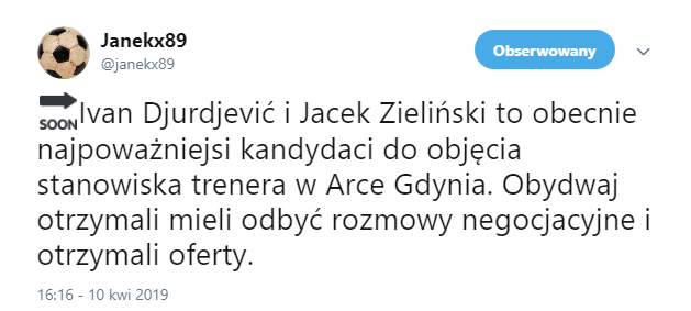 Djurdjevic z OFERTĄ z Ekstraklasy